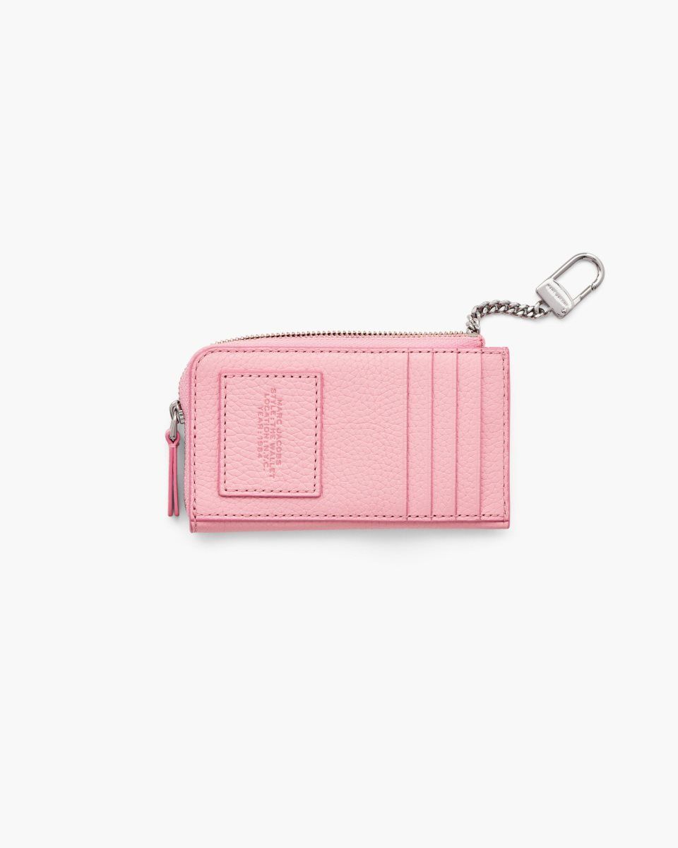 Marc Jacobs The Leather Top Zip Multi Wallet Pink | 83RCNGWXI