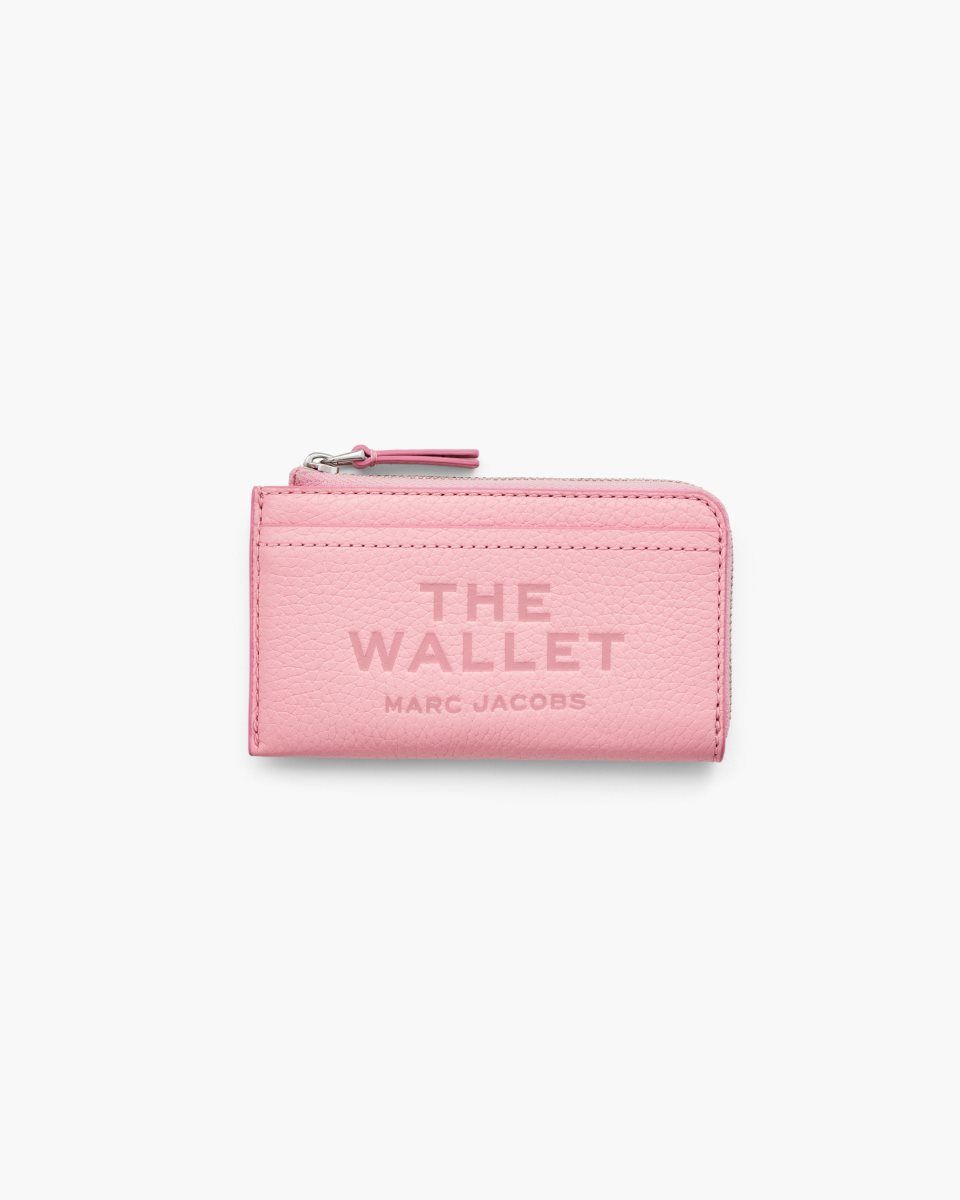 Marc Jacobs The Leather Top Zip Multi Wallet Pink | 83RCNGWXI