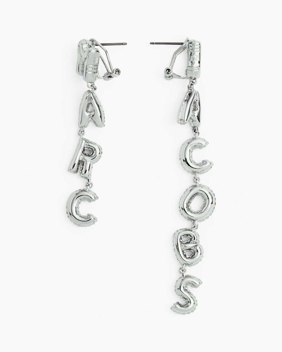 Marc Jacobs The Marc Jacobs Balloon Earrings Silver | 09RGYCJIK