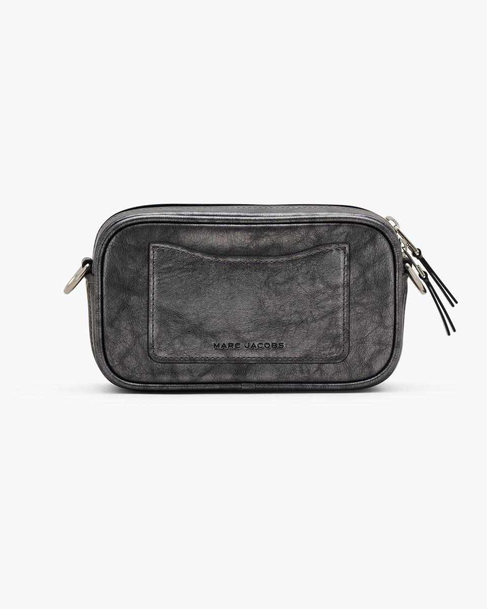 Marc Jacobs The Metallic Distressed Big Shot Dark Grey | 85AVHDUGE