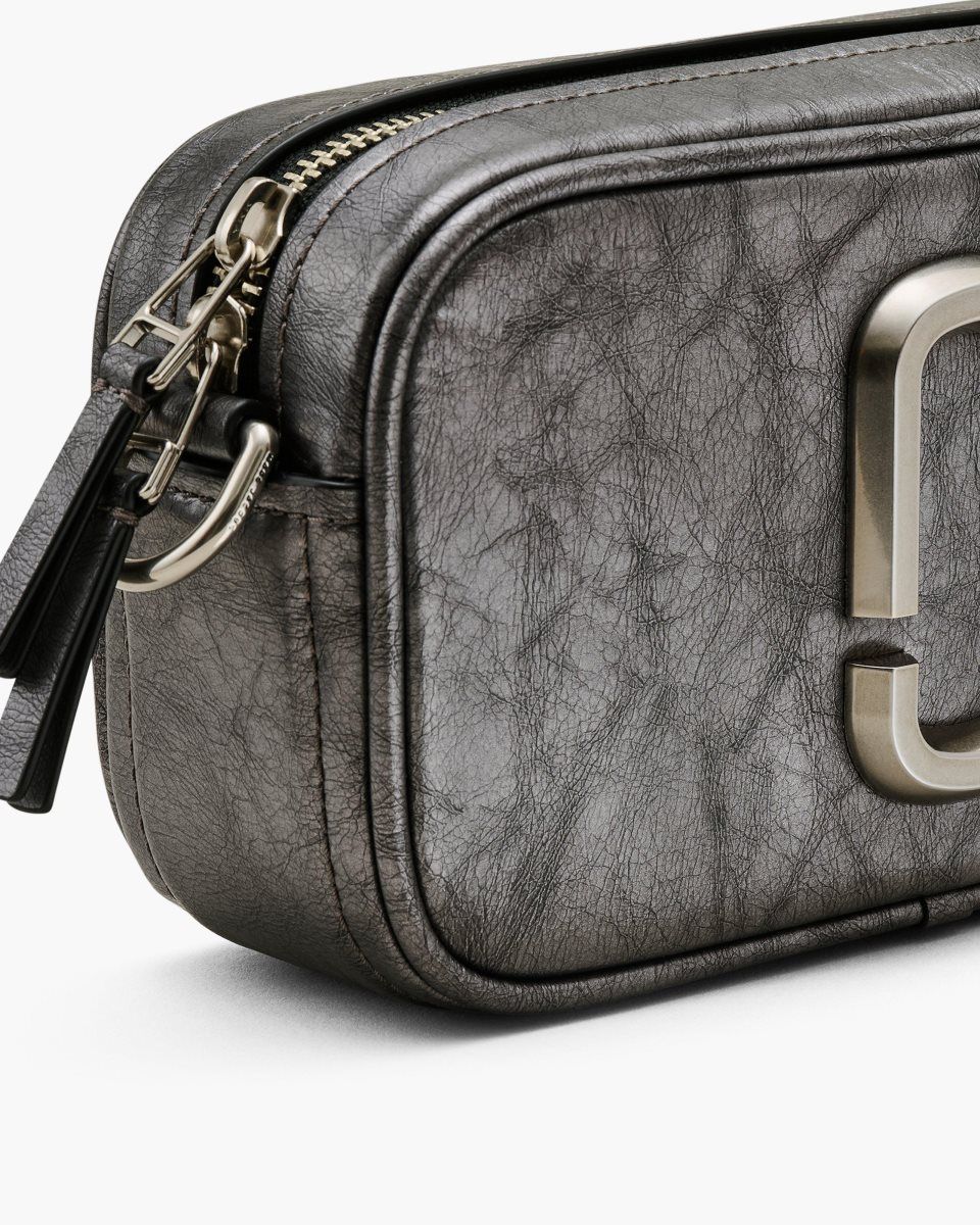 Marc Jacobs The Metallic Distressed Big Shot Dark Grey | 85AVHDUGE