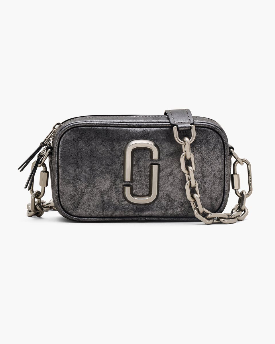 Marc Jacobs The Metallic Distressed Big Shot Dark Grey | 85AVHDUGE