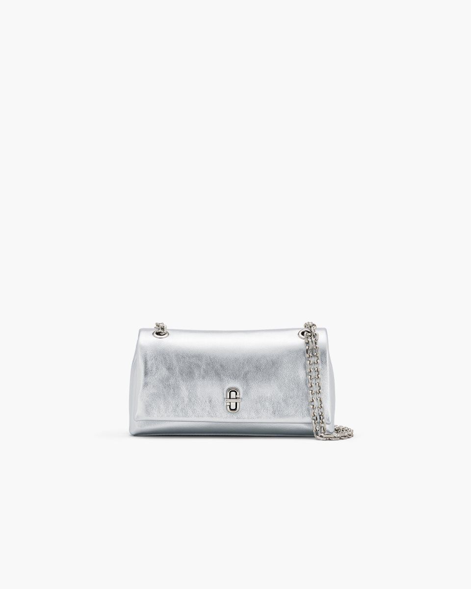 Marc Jacobs The Metallic Dual Chain Wallet Silver | 76PWFTDUA