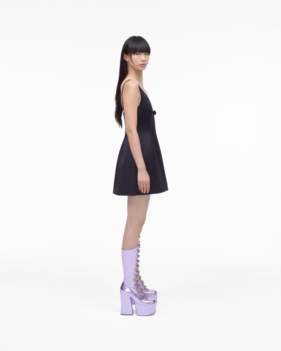 Marc Jacobs The Metallic Kiki Knee High Boot Purple | 97IRGUAEN