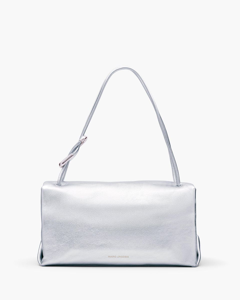 Marc Jacobs The Metallic Large Dual Bag Silver | 74PILAYVB