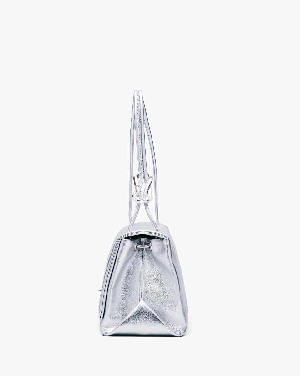 Marc Jacobs The Metallic Large Dual Bag Silver | 74PILAYVB