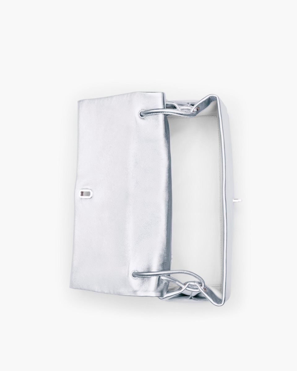 Marc Jacobs The Metallic Large Dual Bag Silver | 74PILAYVB