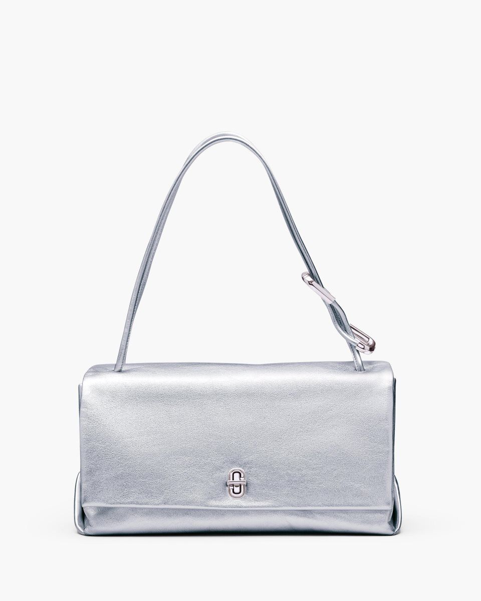 Marc Jacobs The Metallic Large Dual Bag Silver | 74PILAYVB