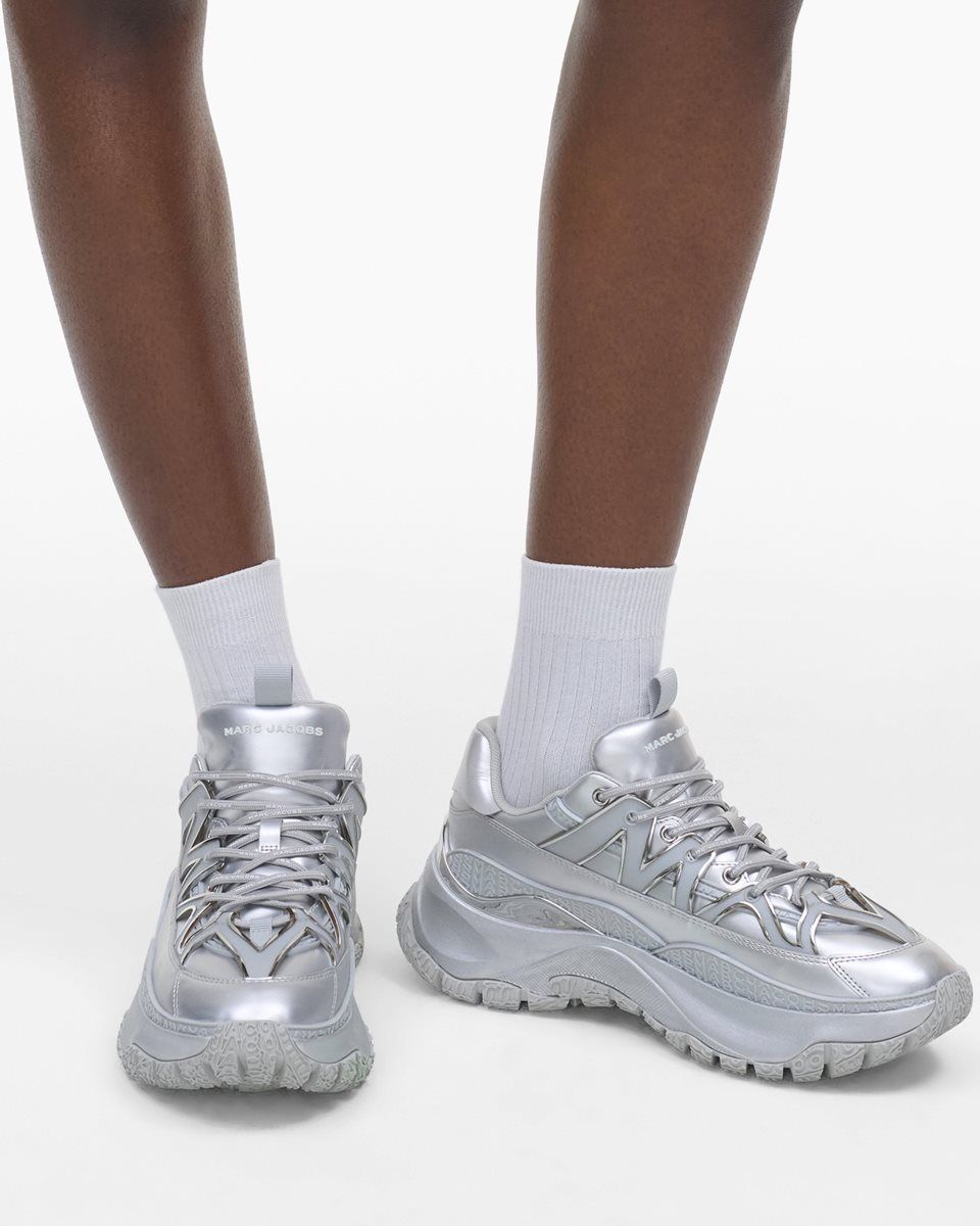 Marc Jacobs The Metallic Lazy Hiker Silver | 25KSYACEL