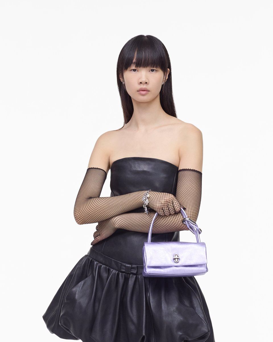 Marc Jacobs The Metallic Mini Dual Bag Purple | 60VJZXCTS