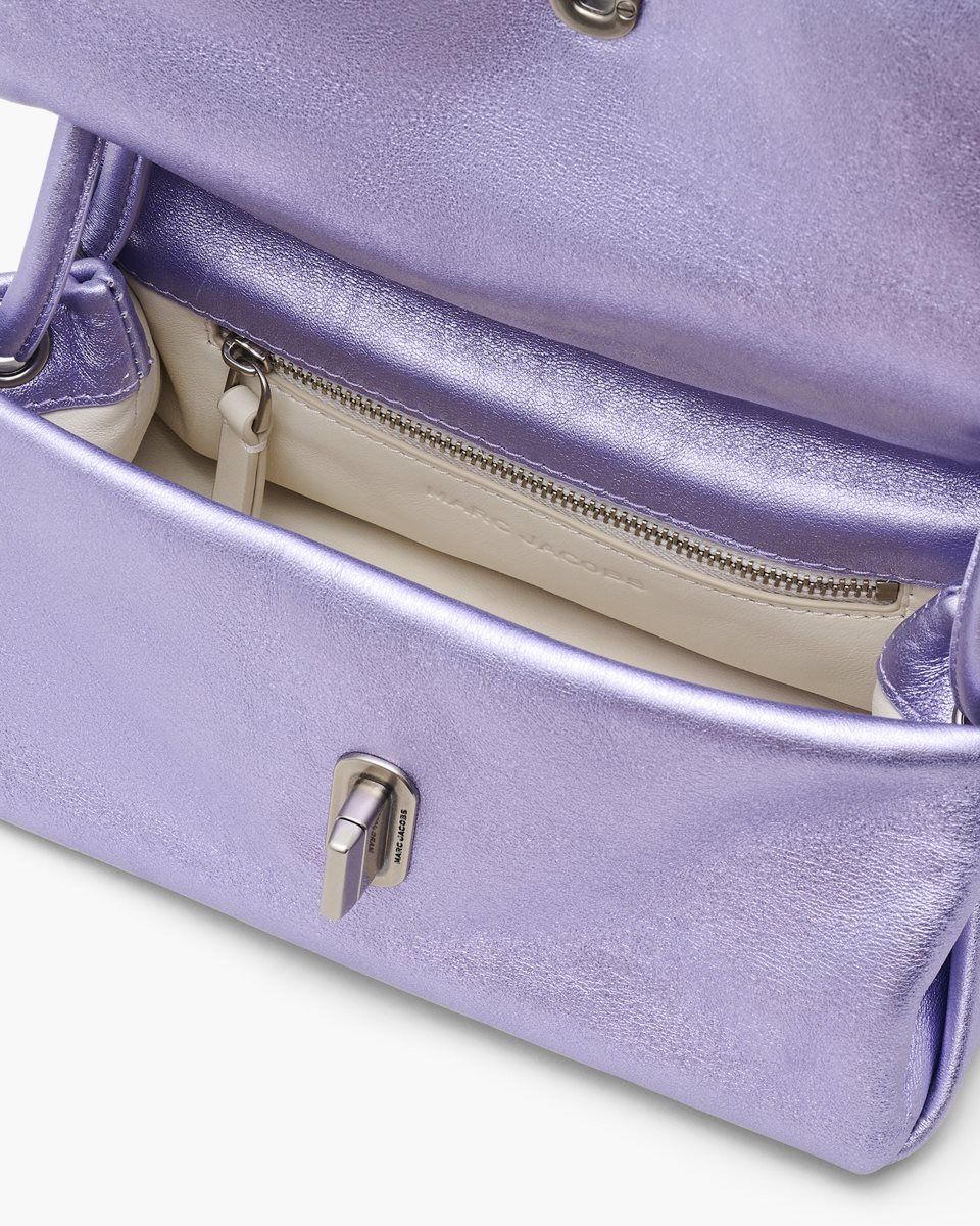 Marc Jacobs The Metallic Mini Dual Bag Purple | 60VJZXCTS