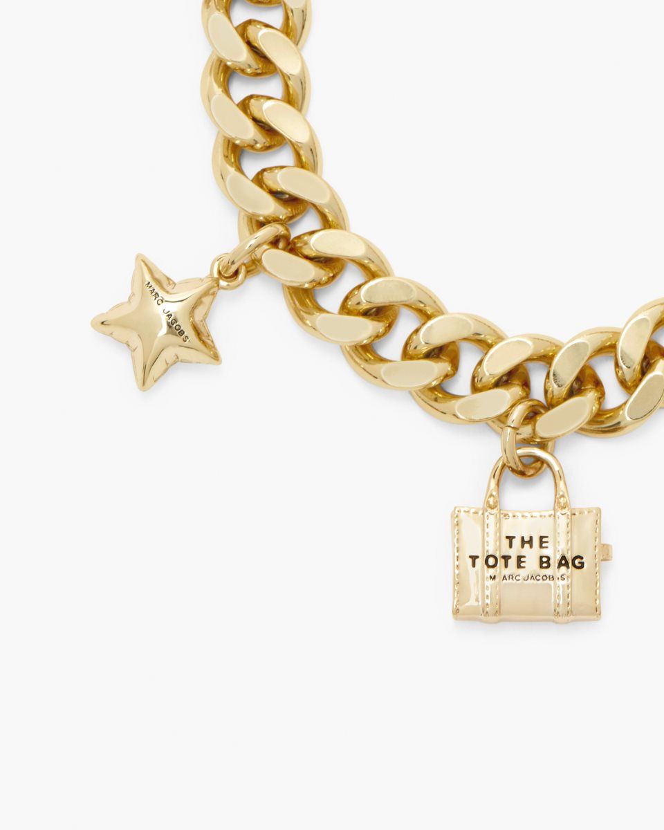 Marc Jacobs The Mini Icon Charm Bracelet Light Gold | 71RDBITLH