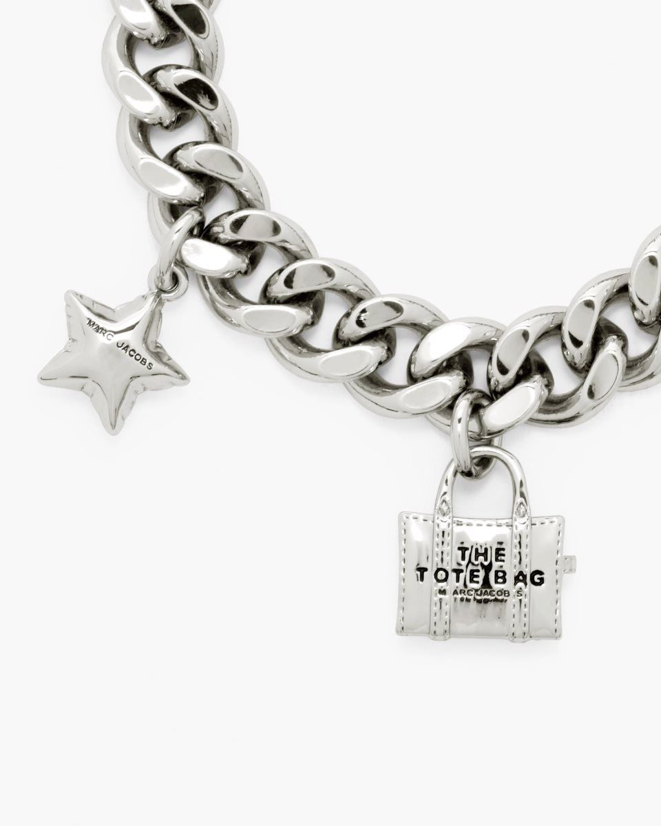 Marc Jacobs The Mini Icon Charm Bracelet Light Silver | 64YSOBJHX