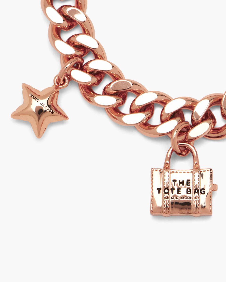 Marc Jacobs The Mini Icon Charm Bracelet Rose Gold | 09GHBLYAC