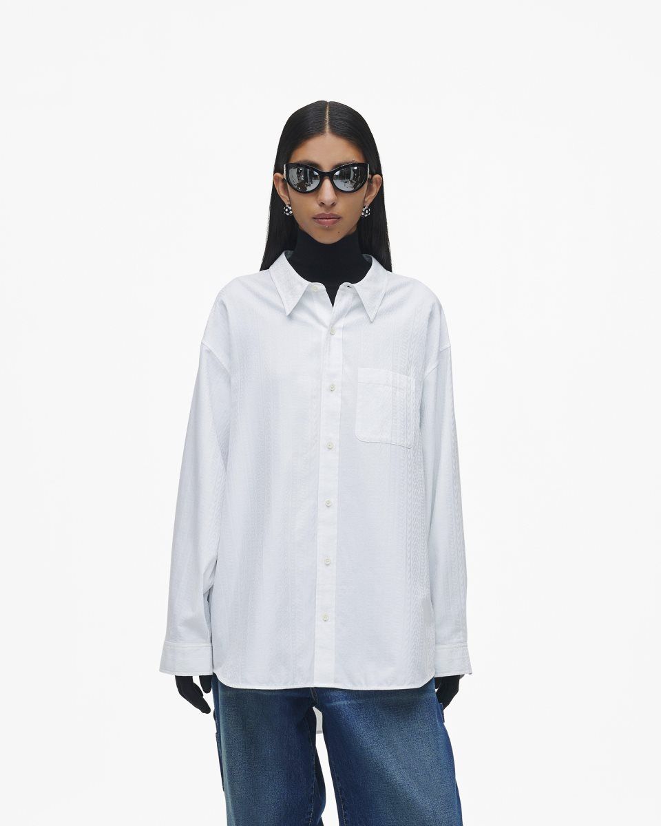 Marc Jacobs The Monogram Big Shirt White | 31UBZWLGP