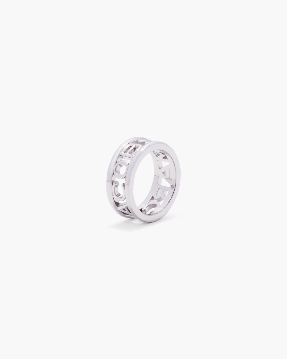 Marc Jacobs The Monogram Ring Silver | 25CNIQRBZ