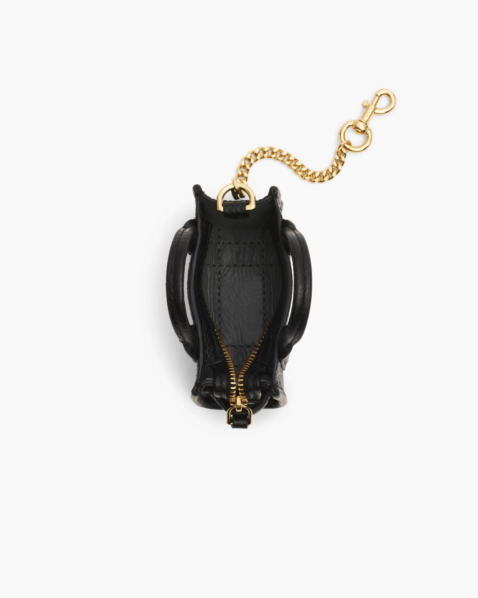 Marc Jacobs The Nano Tote Bag Charm Black | 94ZVLIRUS