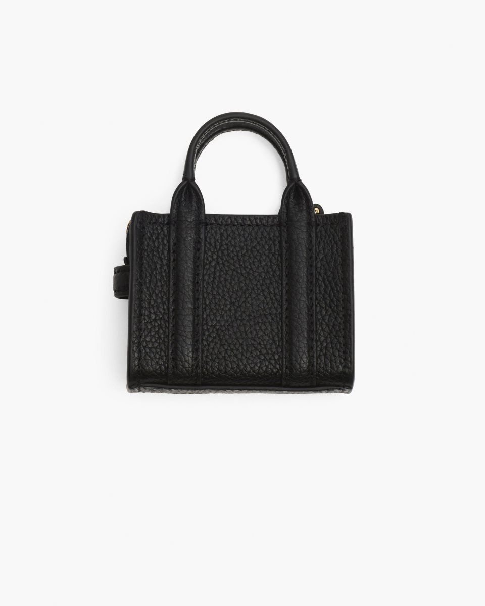 Marc Jacobs The Nano Tote Bag Charm Black | 94ZVLIRUS