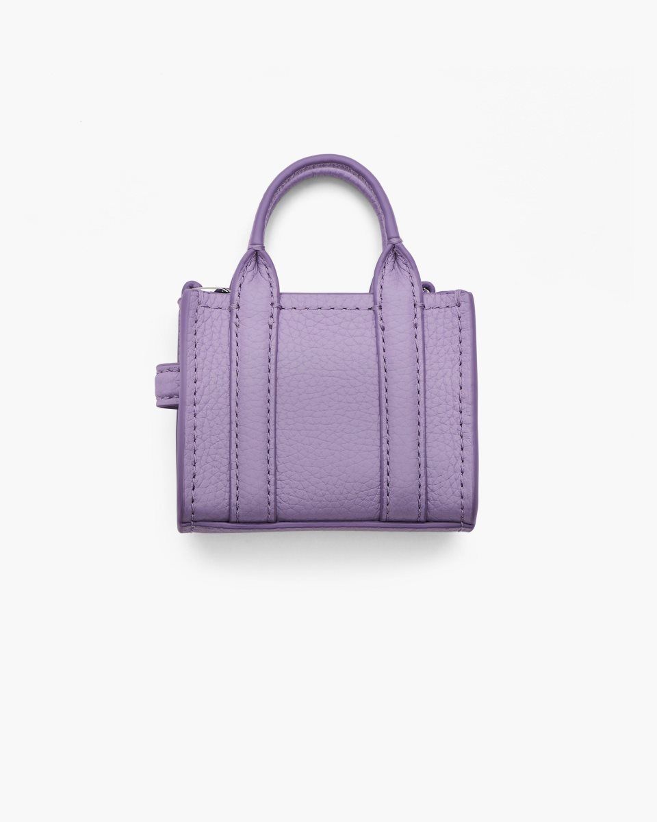 Marc Jacobs The Nano Tote Bag Charm Purple | 73XVFHLZU