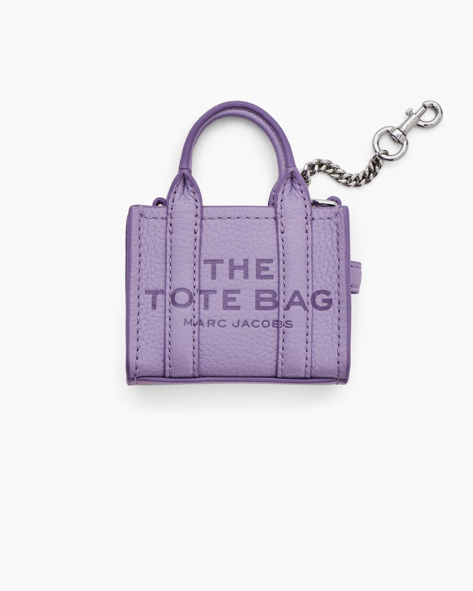 Marc Jacobs The Nano Tote Bag Charm Purple | 73XVFHLZU