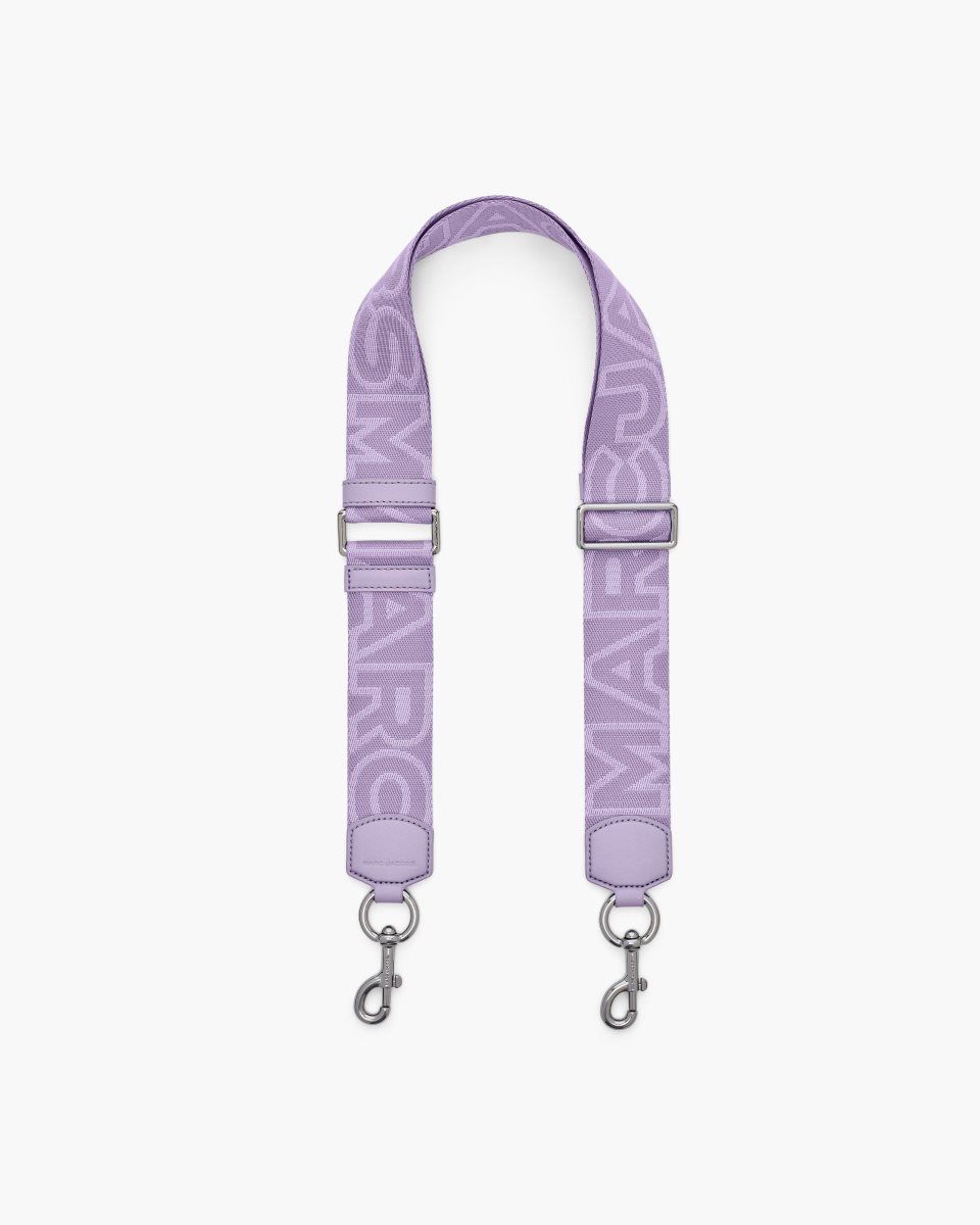 Marc Jacobs The Outline Logo Webbing Strap Purple Multicolor | 59AHOXLVG