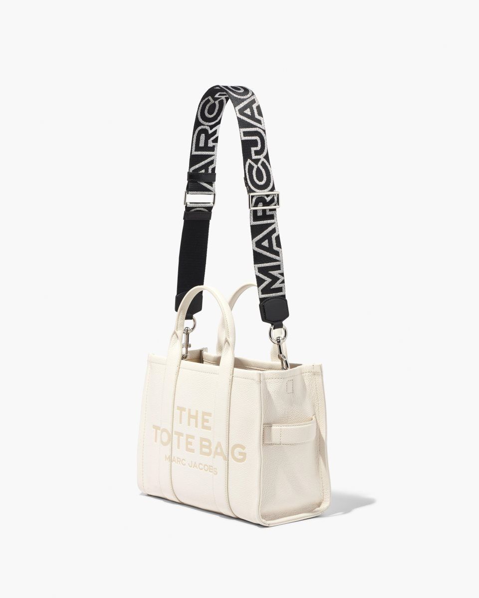 Marc Jacobs The Outline Logo Webbing Strap Black / Silver | 15WTIZXEL