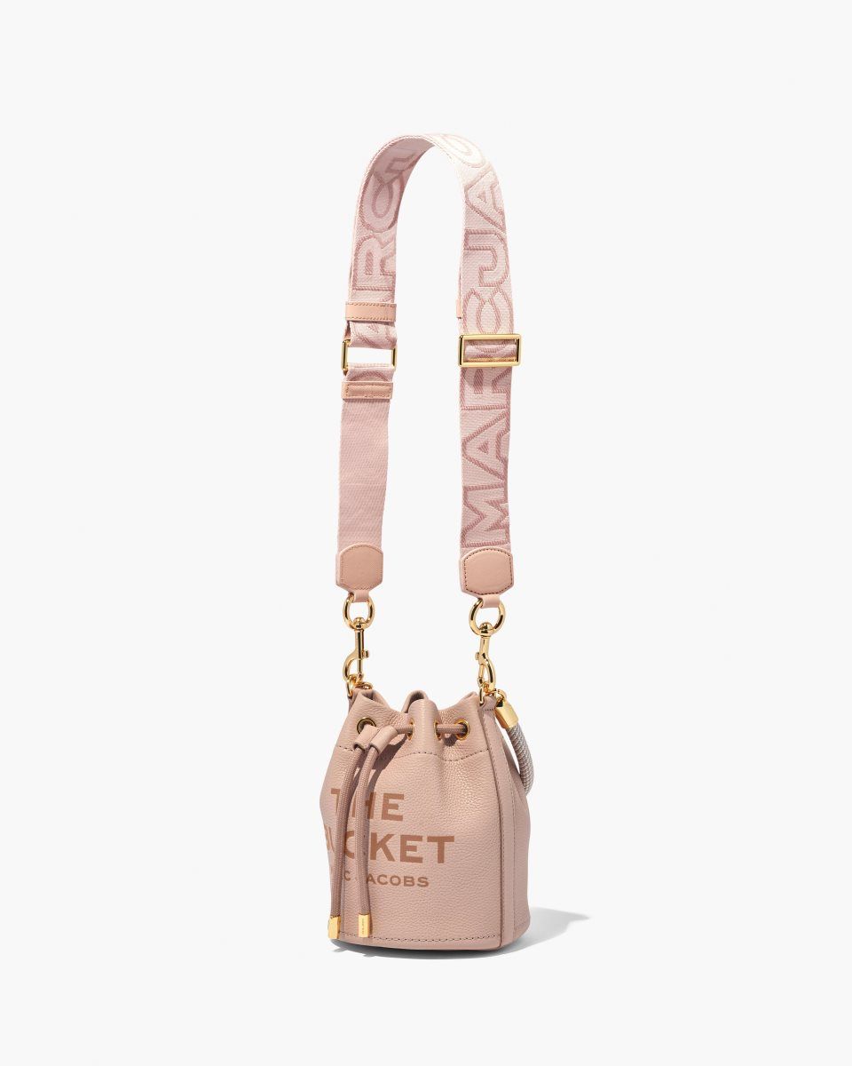 Marc Jacobs The Outline Logo Webbing Strap Rose Multicolor | 10QTGZFDO