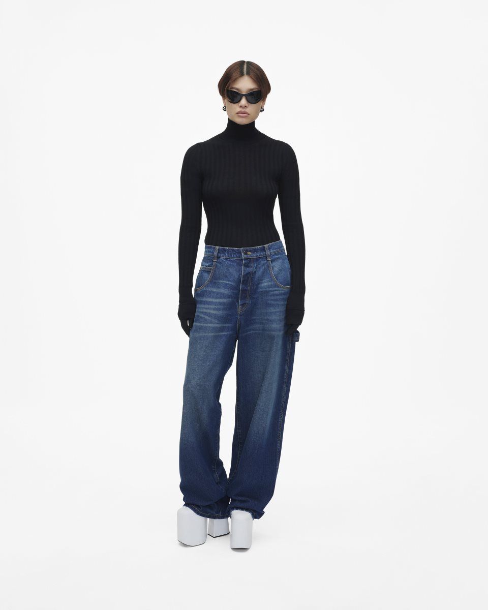 Marc Jacobs The Oversized Jeans Indigo | 73DLXAIRN