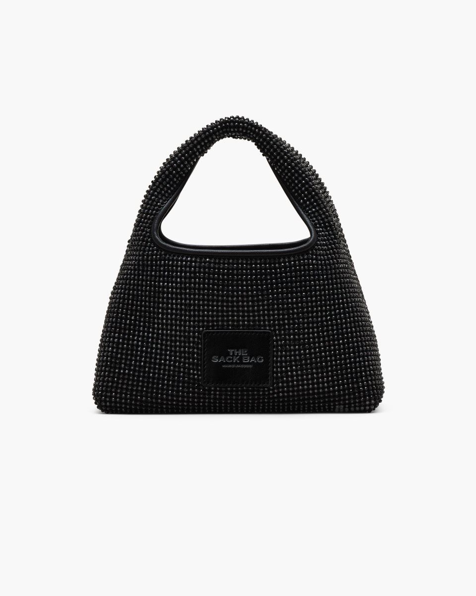 Marc Jacobs The Rhinestone Mini Sack Bag Black | 59KSLZAYT