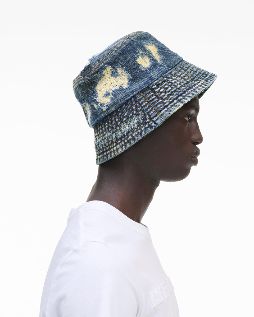 Marc Jacobs The Rip And Repair Bucket Hat Indigo | 47FLSGICT