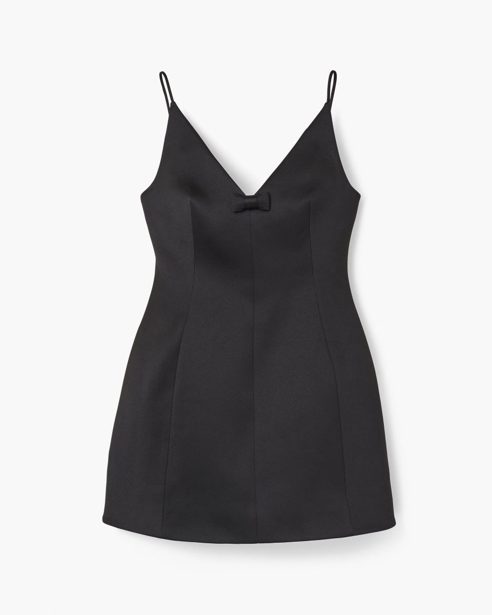 Marc Jacobs The Satin Bow Dress Black | 06UZBWYLS