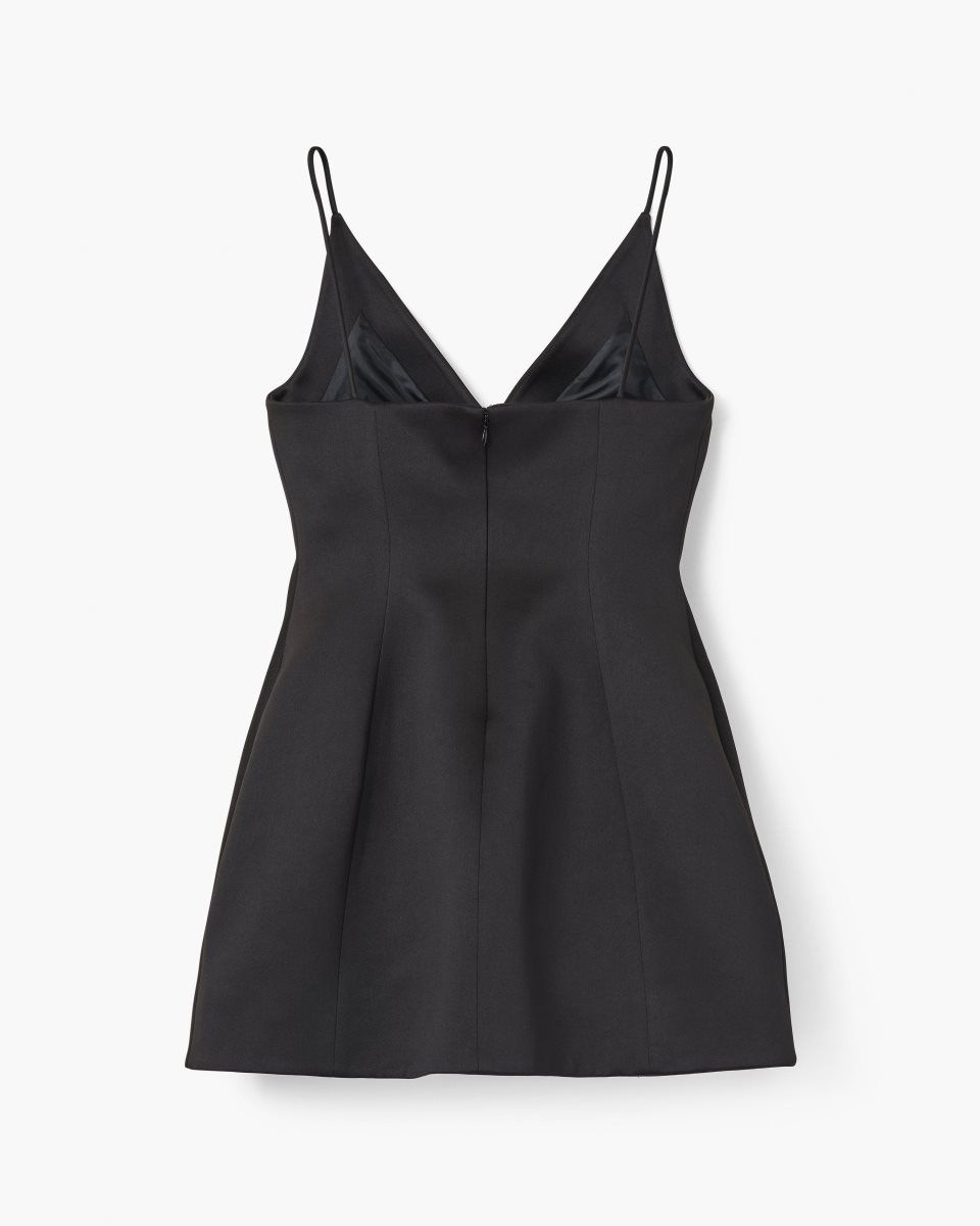 Marc Jacobs The Satin Bow Dress Black | 06UZBWYLS