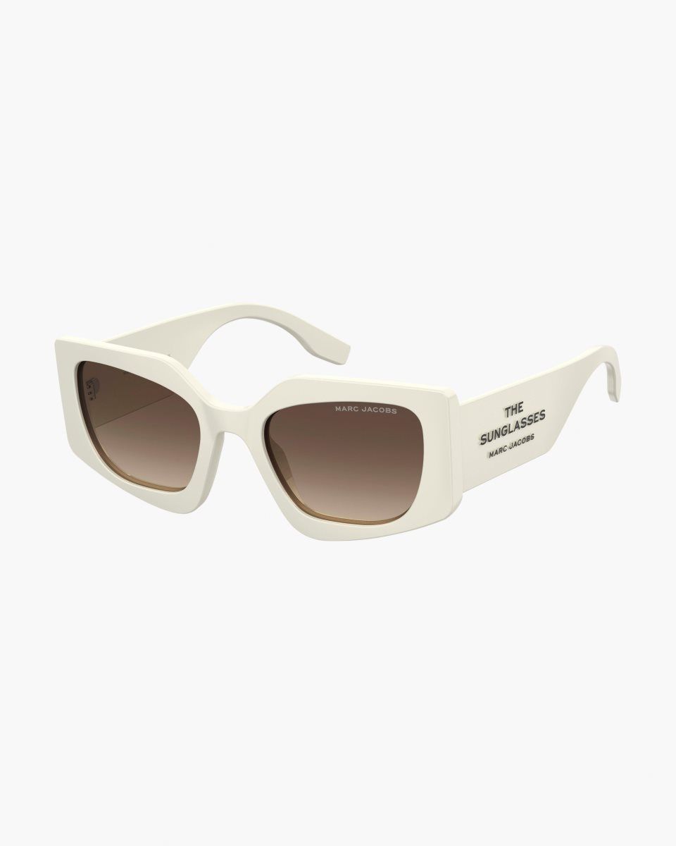 Marc Jacobs The Square Cat Eye Sunglasses White | 72DCPWJTY