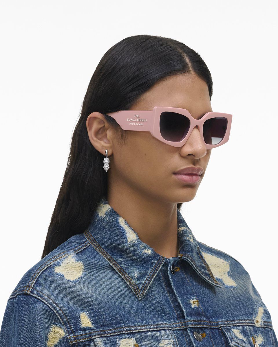 Marc Jacobs The Square Cat Eye Sunglasses Rose | 65ARNFYQU