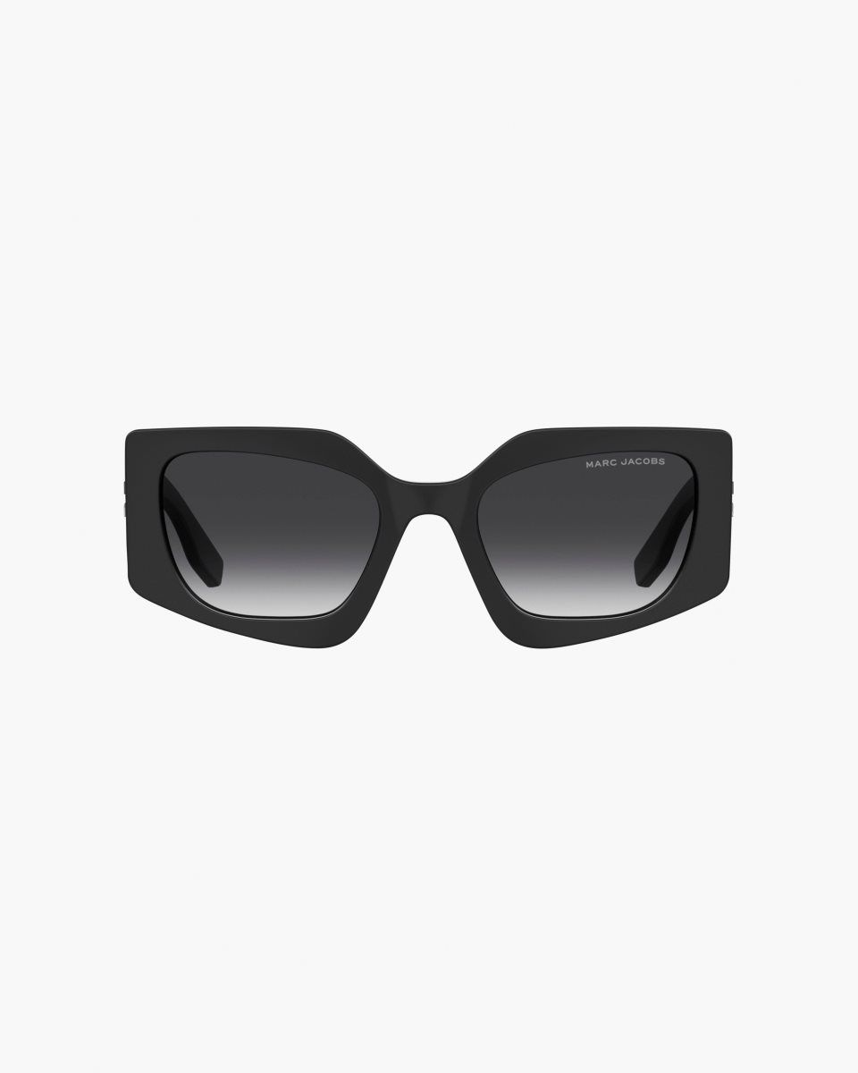 Marc Jacobs The Square Cat Eye Sunglasses Black | 59KMVIWJU