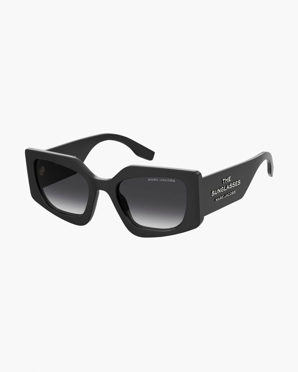 Marc Jacobs The Square Cat Eye Sunglasses Black | 59KMVIWJU