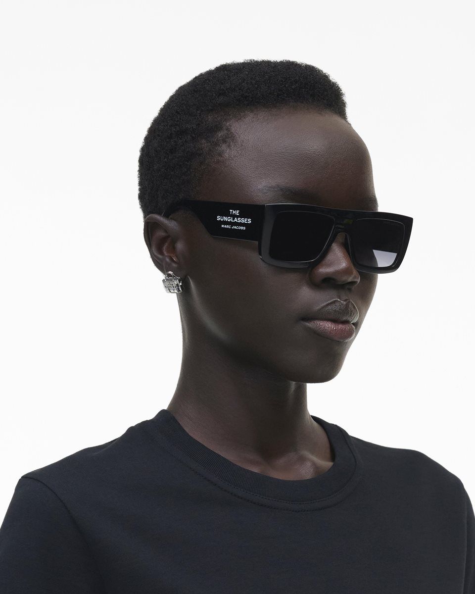 Marc Jacobs The Square Sunglasses Black | 26AOCNGTD