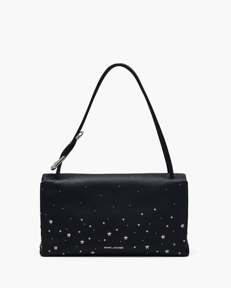 Marc Jacobs The Star-Studded Leather Large Dual Bag Black | 42NVMJIKR