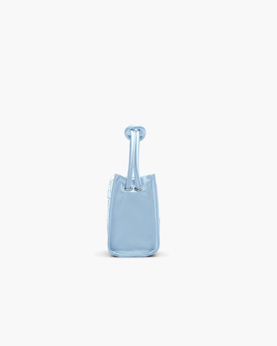 Marc Jacobs The Star Satin Mini Tote Bag Blue | 14BXQYKZT