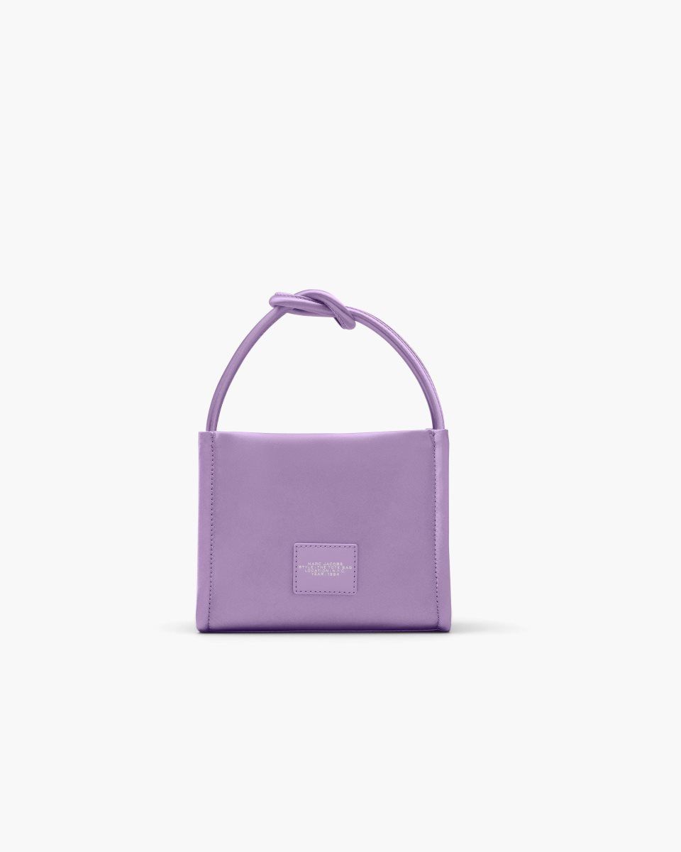 Marc Jacobs The Star Satin Mini Tote Bag Purple | 02SBWGXFJ