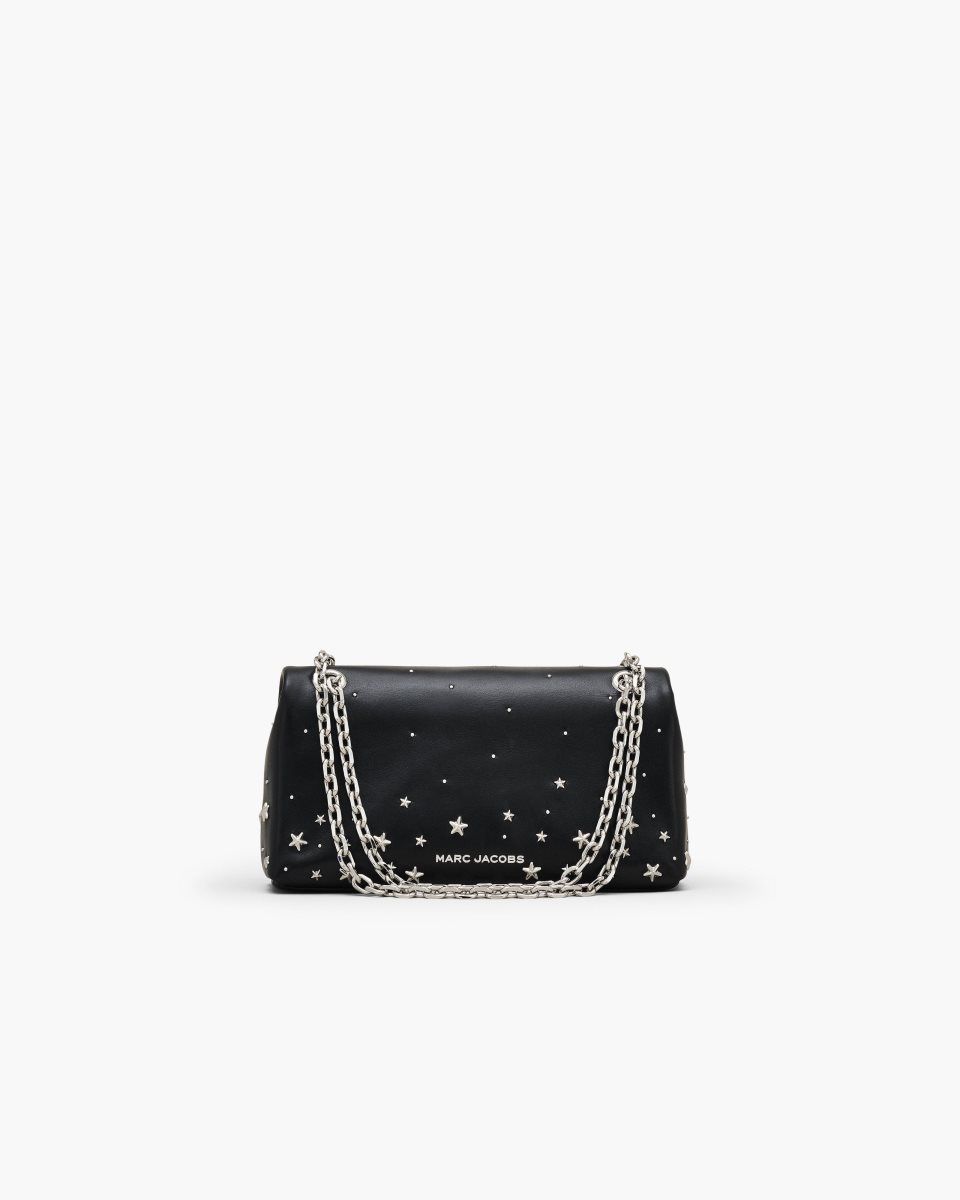 Marc Jacobs The Star Studded Dual Chain Wallet Black | 96SWLFHVQ