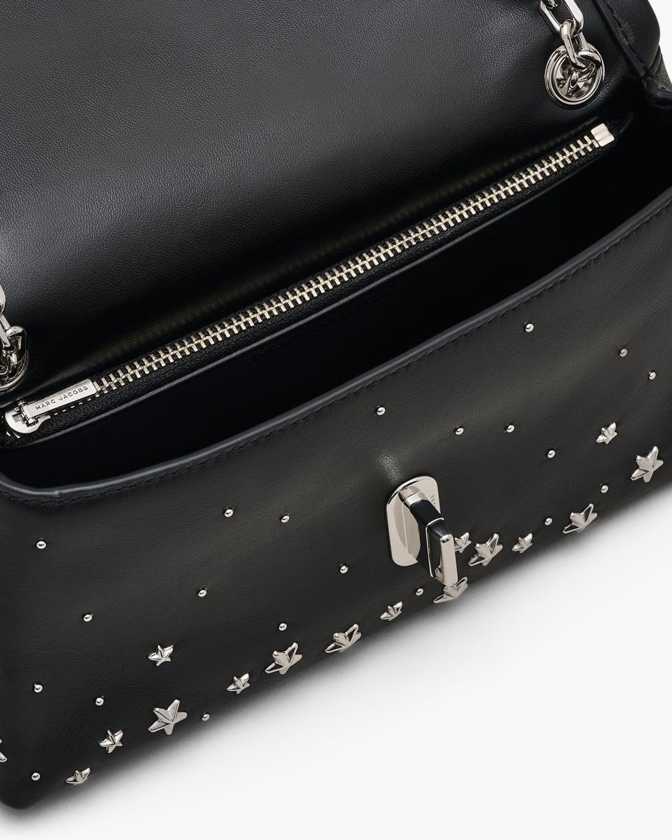 Marc Jacobs The Star Studded Dual Chain Wallet Black | 96SWLFHVQ