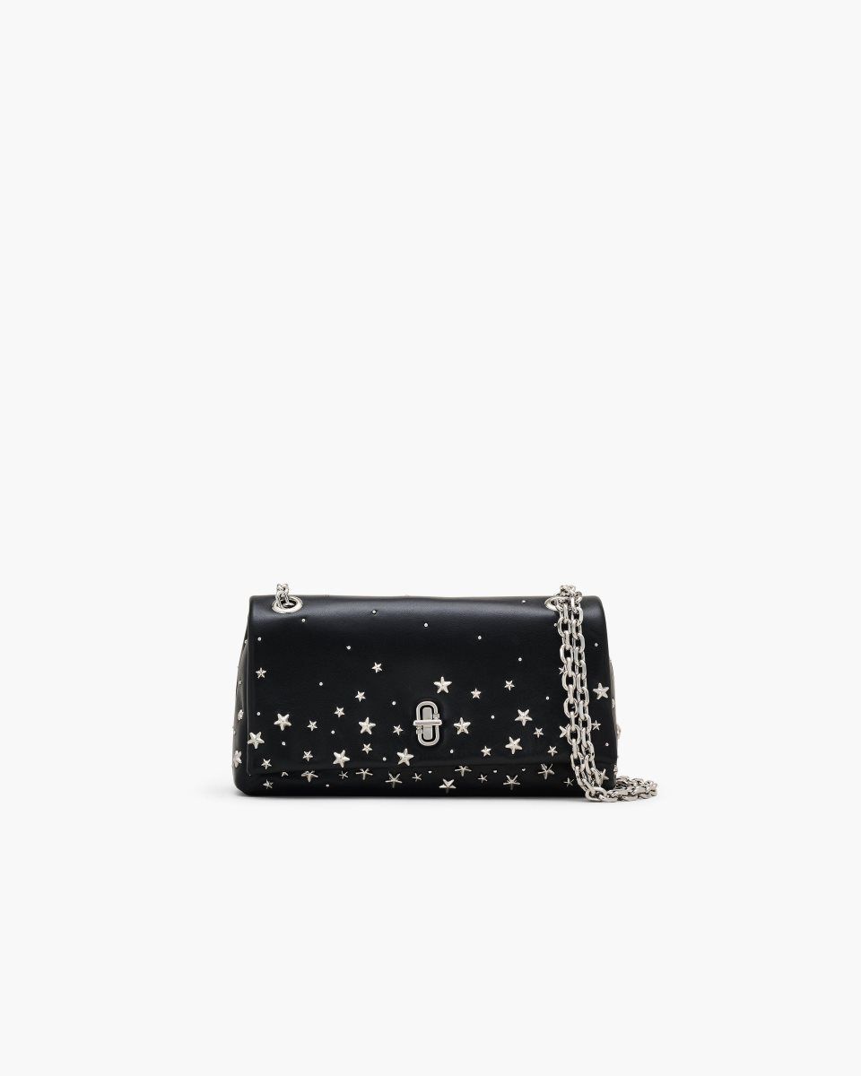 Marc Jacobs The Star Studded Dual Chain Wallet Black | 96SWLFHVQ