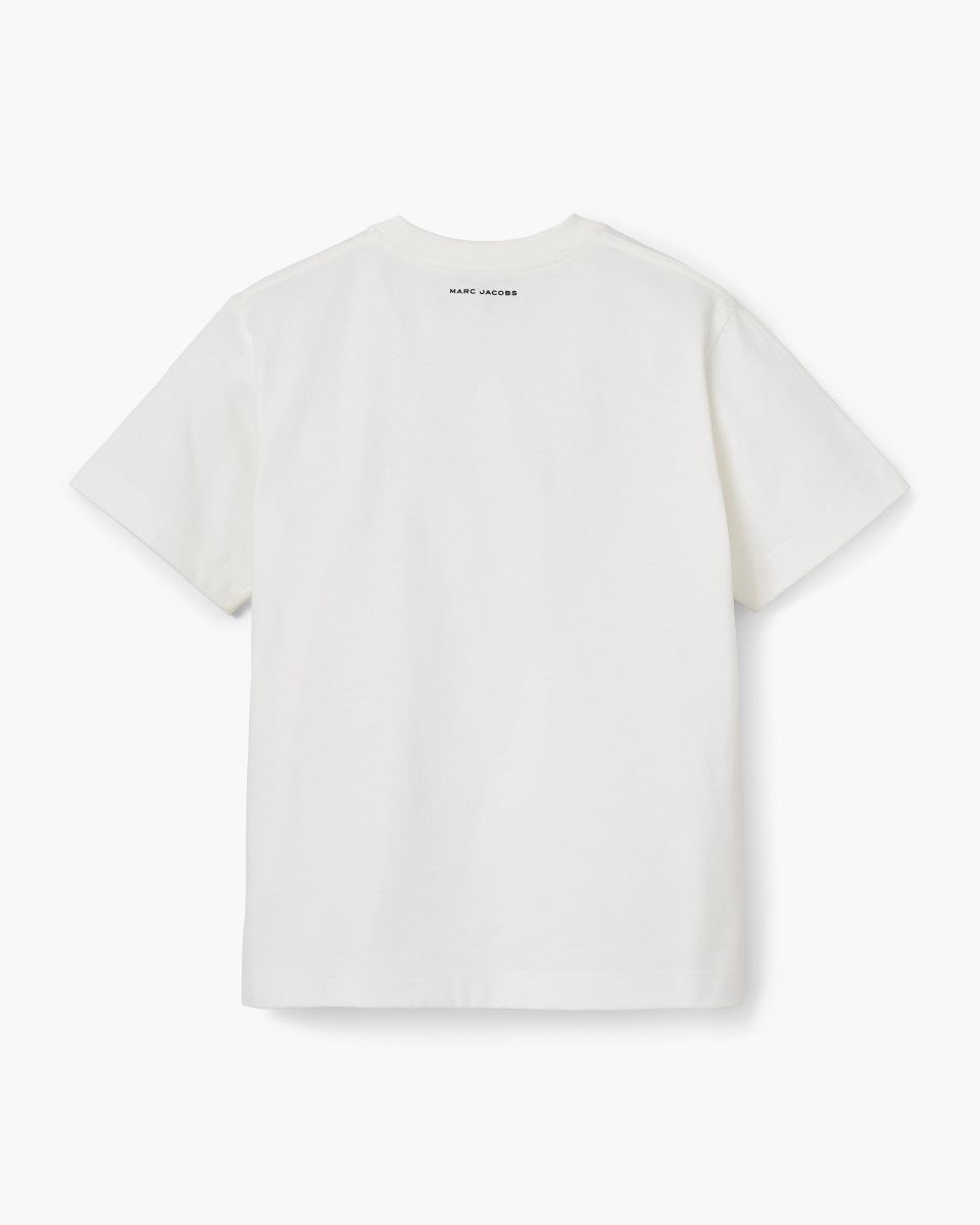 Marc Jacobs The Stripe Box Tee White | 70YQTCEJI