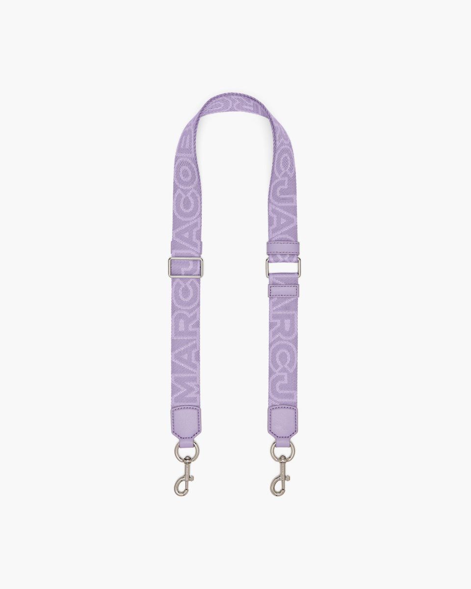 Marc Jacobs The Thin Outline Logo Webbing Strap Purple Multicolor | 57EDHYMAU