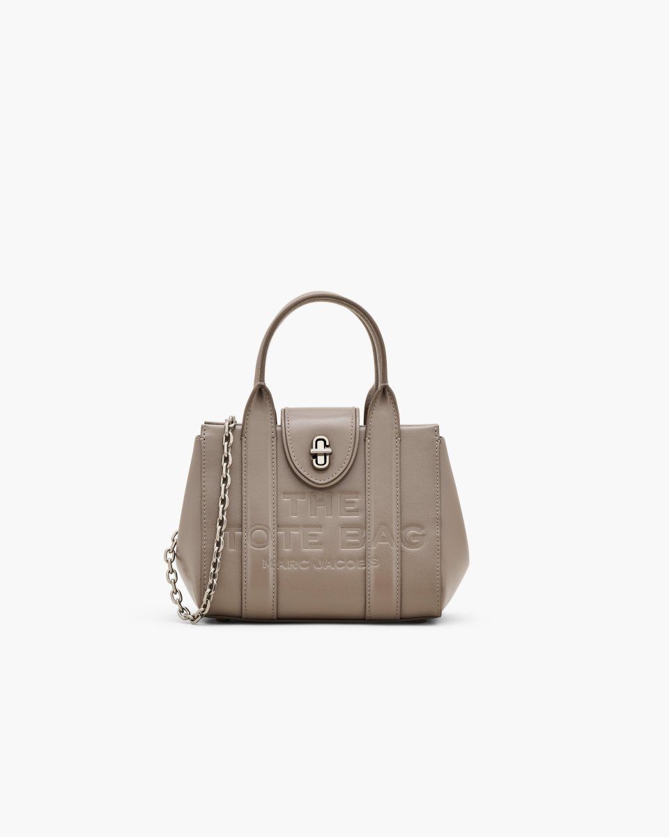 Marc Jacobs The Turnlock Crossbody Tote Bag Cement | 62IGCOSFT