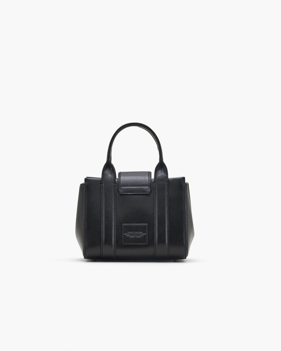 Marc Jacobs The Turnlock Crossbody Tote Bag Black | 96EMDRIHY