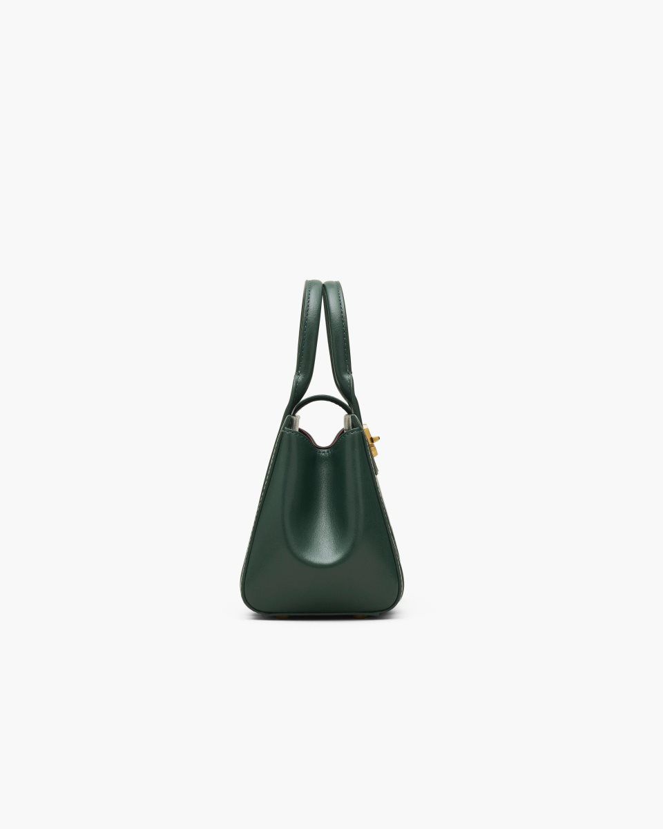 Marc Jacobs The Turnlock Crossbody Tote Bag Dark Green | 92HOGSFXB