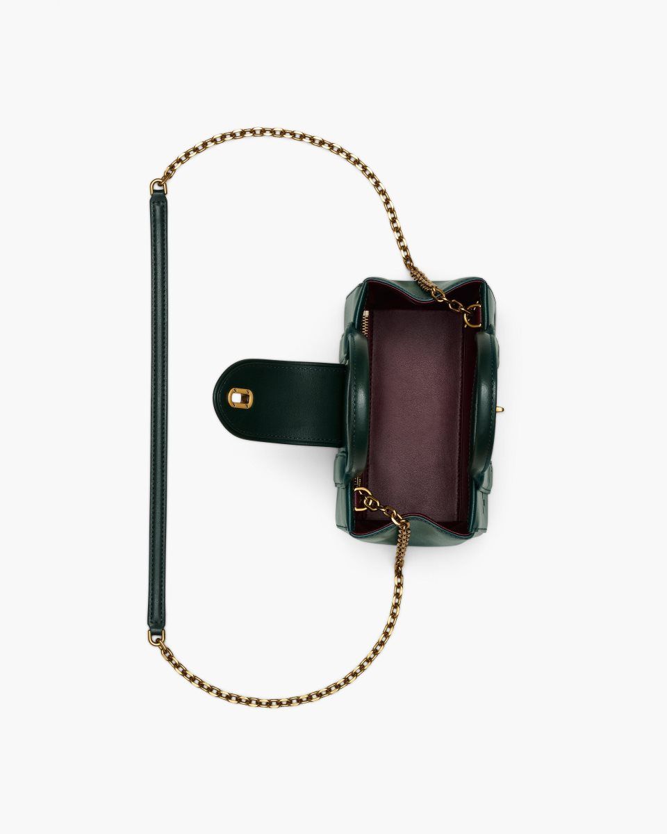 Marc Jacobs The Turnlock Crossbody Tote Bag Dark Green | 92HOGSFXB