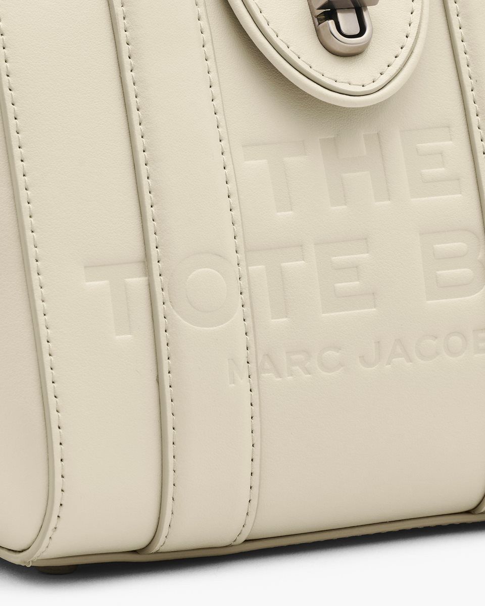 Marc Jacobs The Turnlock Crossbody Tote Bag White | 82LJTSUYI